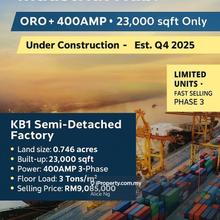 Brand New completed Factory. 130sf x 250sf