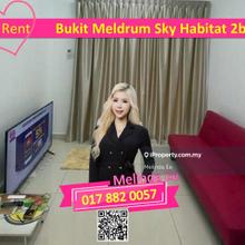 Johor Bahru Sky Habitat Bukit Meldrum Partial Furnished 2bed Residence