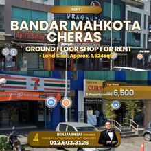 Bandar Mahkota Cheras Ground Floor Shop For Rent 