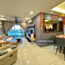 Renovated Corner 1238sf Aurora Residence Puchong Prima N LRT 100% Loan