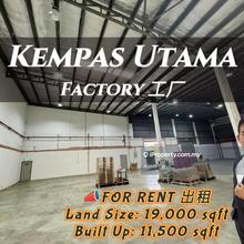 Kempas Utama Factory For Rent 