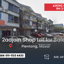 Plentong 2adjoining 3 Storey Shop for Sale 
