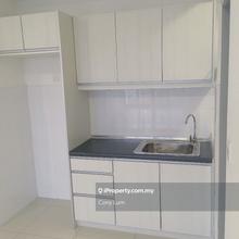 Comes with bedroom, kitchen, aircond, water heater,partially furnished