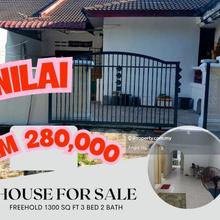 Taman semarak 2 Nilai single storey terrace for sale