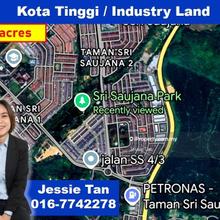 Sri saujana kota tinggi medium industry land for sale