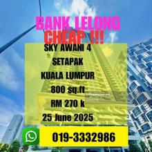 Bank Lelong Residensi Sky Awani 4 Setapak Kuala Lumpur