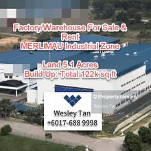 Factory Warehouse For Sale and Rent Merlimau Industrial Park