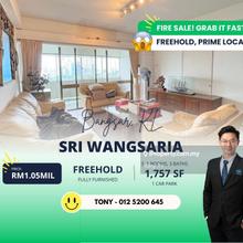 Spacious Value Buy 3 Rooms 3 Baths @ Sri Wangsaria Condo Bangsar KL