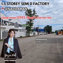 Senai Idaman 1.5 Storey Semi D Corner lot Factory for Sale
