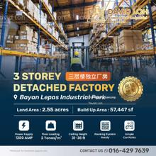Bayan Lepas Industrial Park 3 Storey Detached Factory Warehouse