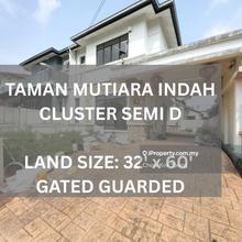 Gated 2 Storey Cluster Semi D Taman Mutiara Indah, Bukit Puchong