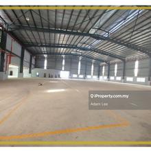 Senai detached factory for rent with crane railway extended