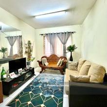 100% Loan Cendana Apartment Repainted Kit Cabinet Well Kept Near LRT 