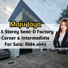 Taman Perindustrian Maju Jaya, 1.5 Storey Semi D Factory, Corner Unit