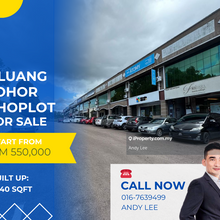 Kluang Johor 2 Storey Shop for Sale