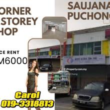 Corner Saujana Puchong 2 Storey Shop For Rent