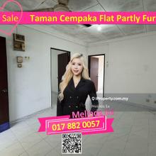 Tampoi Taman Cempaka Flat Partially Furnished 2bed Low Cost Flat