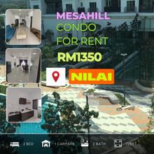 Mesahill 2 bed 2 bath condo for rent Nilai