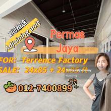 Permas Jaya Masai adjoining unit Terrace Factory For sale 