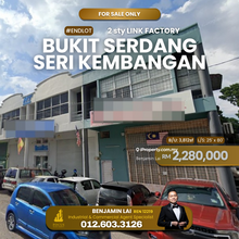 2sty Endlot Link Factory Bukit Serdang