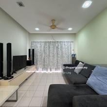 Puchong jaya sri bayu apartment 1150 sqft for sale,350kneg,furnished 