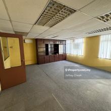 Partially fitted office