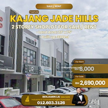 Kajang Jade Hills 2 Storey Shoplot For Sale / Rent 