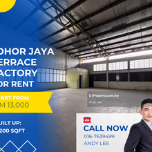 Johor Jaya Terrace Factory for Rent