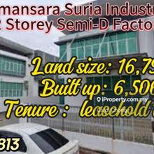 Corner Kota Damansara Suria Industrial Park 2sty Semi D factory
