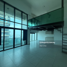 Myloft duplex actual unit with partly furnish, high floor