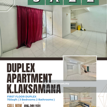 Duplex first floor kota laksamana utama apartment ( below value )