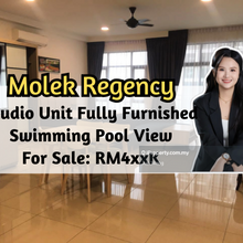 Molek Regency, Studio Unit, Fully Furnished, Swimming Pool View