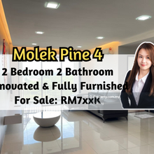 Molek Pine 4, Renovated, Fully Furnished, 2 Bedroom 2 Bathroom