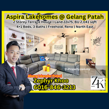 Aspira Lakehomes @ Gelang Patah Double Storey Terrace House. For Sale