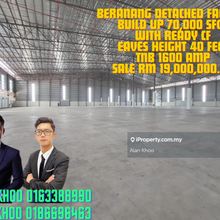 Semenyih Beranang Heavy Industrial Factory Land Bu 70ksf Tnb 1600 amp