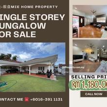 Freehold single storey bungalow for sale ( klebang besar )