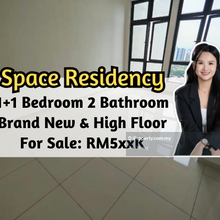 Space Residency, 1 plus 1 Bedroom 2 Bathroom, Brand New, High Floor