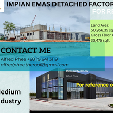Skudai, 1.169 Acres Large Factory, Impian Emas, For rent