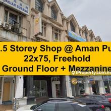 Aman Puri, 1.5 Storey Shop, Mezz Floor, 22x75, Freehold, Full Tenanted