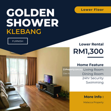 Fully Furnish Swimming Pool 3 Room 24hr Security Golden Shower Klebang