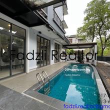 Serene semi detached corner house with a private pool