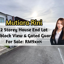 Mutiara Rini, 2 Storey End Lot with 8ft Land, Unblock View, G&G, 4 Bed