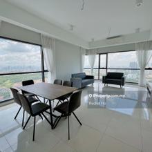 Brand new semi furnished; high floor with KLCC & golf view