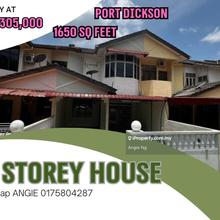 Double storey terrace house for sale - taman pd utama port dickson