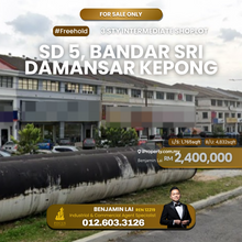 Bandar Sri Damansara 3 Storey Shop Lot for Sale