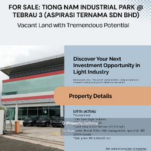 Vacant land for sale tebrau 
