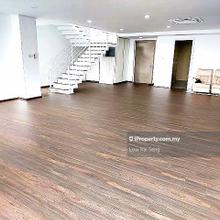 Duplex penthouse with large built-up, ample parking and outdoor space