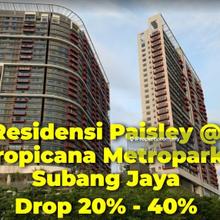 Belowmarket 130k Freehold Residensi Paisley @ Tropicana Metropark