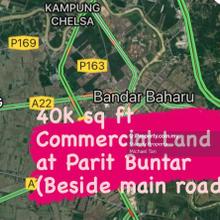 40k sf Commercial Land at Parit Buntar (Beside Main Road) | FOR RENT , Parit Buntar