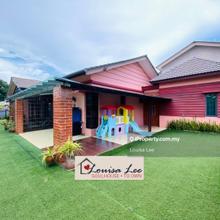 Single Storey Corner Bungalow House in Periwinkle Rimbayu for Sale